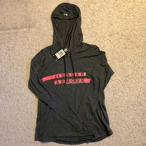 Gray Under Armour Hoodie